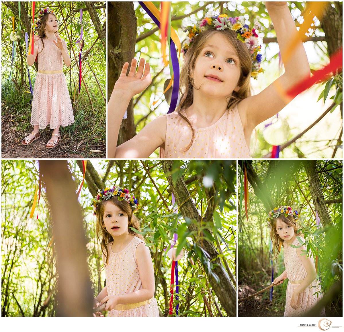 Mädchen im Wald - Kinderfotografie